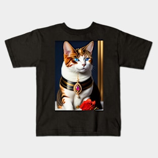 Royal Evil Queen Cat Kids T-Shirt